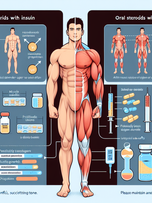 Diferencias en resultados al usar Esteroides orales con y sin insulina