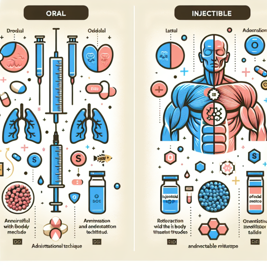 Diferencias entre Mezcla de esteroides oral e inyectable