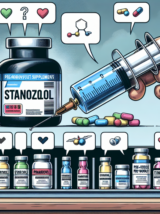 Inyección de estanozolol y compatibilidad con preentrenos