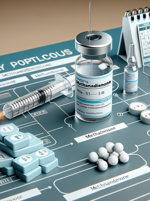 Protocolos semanales con Methandienone inyectables