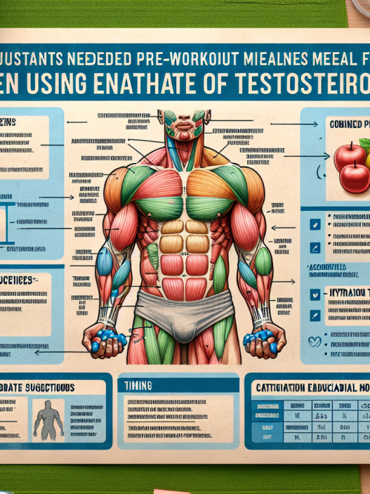 Qué ajustes hacer en tus comidas pre-entreno con Enantato de testosterona