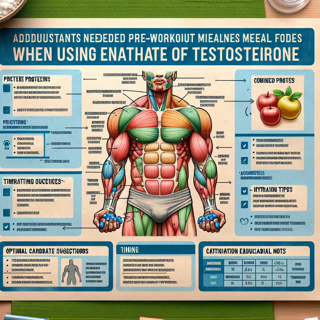 Qué ajustes hacer en tus comidas pre-entreno con Enantato de testosterona