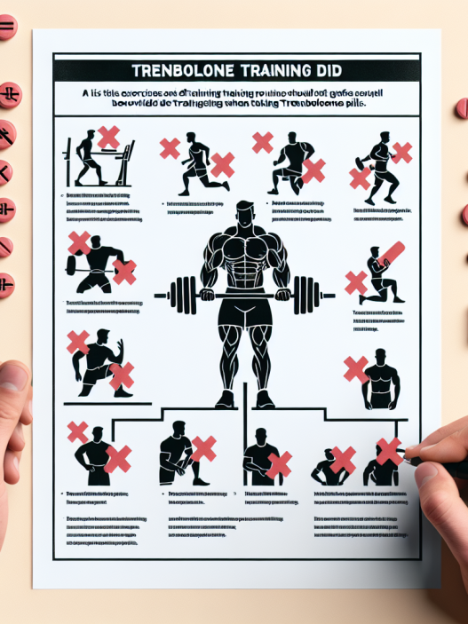 Qué formas de entrenamiento evitar con Pastillas de trembolona
