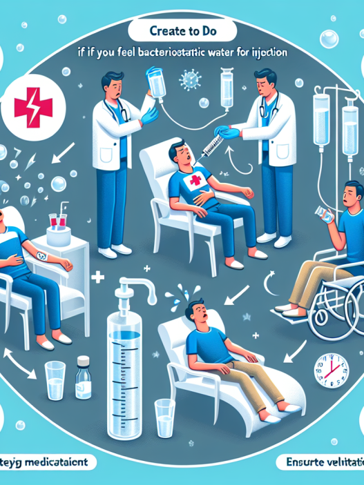 Qué hacer si sientes mareo durante un ciclo con Agua bacteriostática para inyección