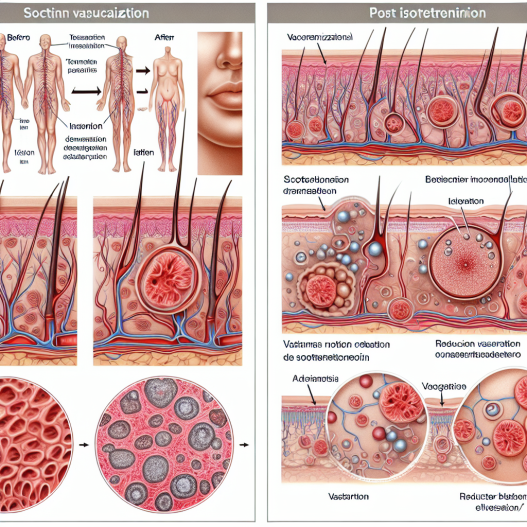 Cómo cambia la vascularización con Isotretinoina
