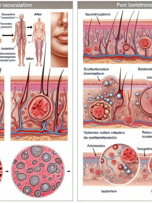 Cómo cambia la vascularización con Isotretinoina