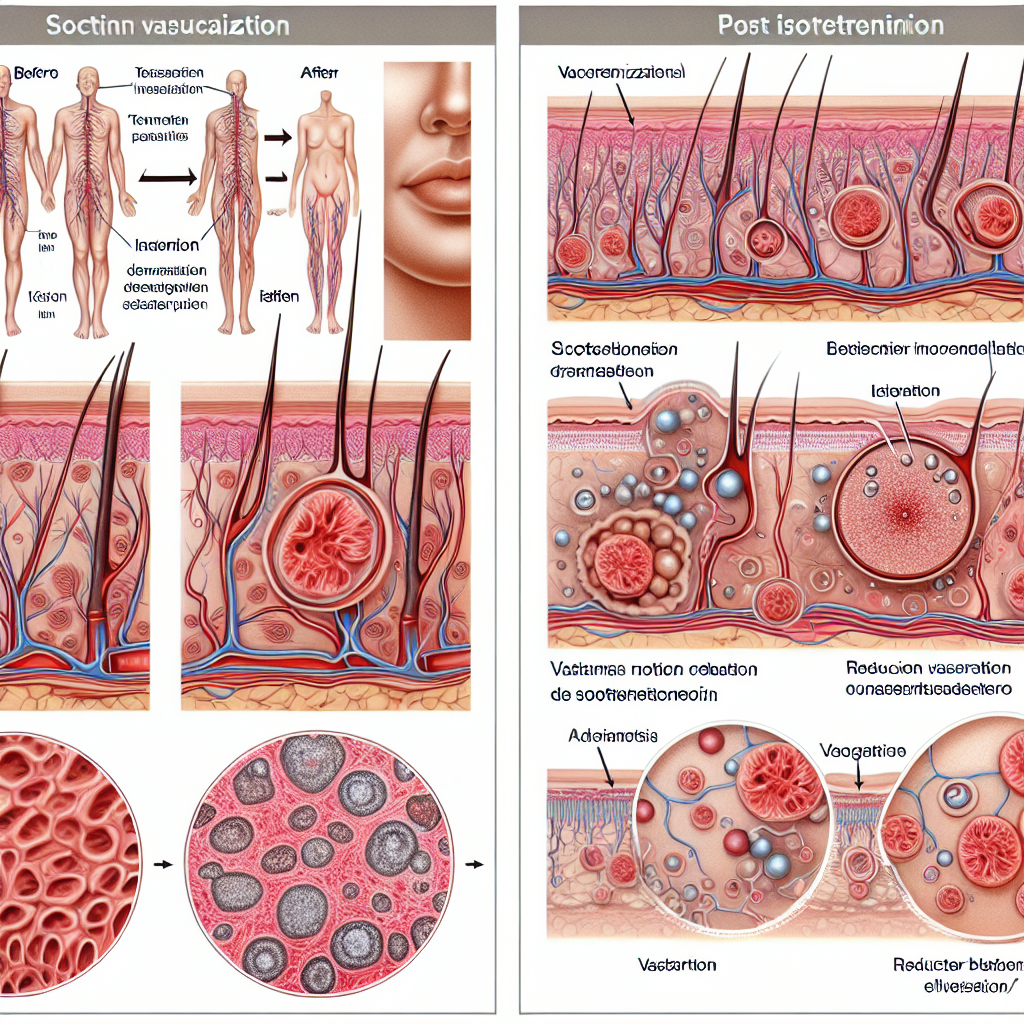 Cómo cambia la vascularización con Isotretinoina