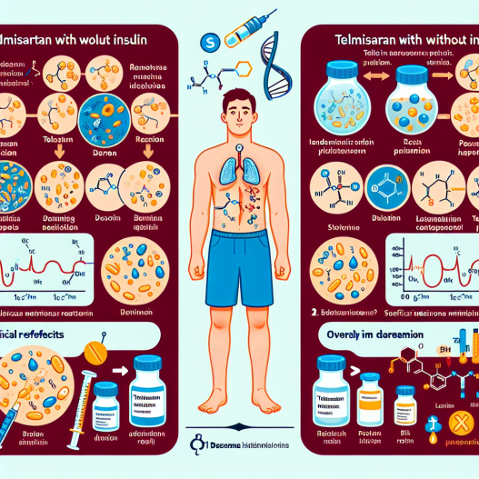 Diferencias en resultados al usar Telmisartan con y sin insulina