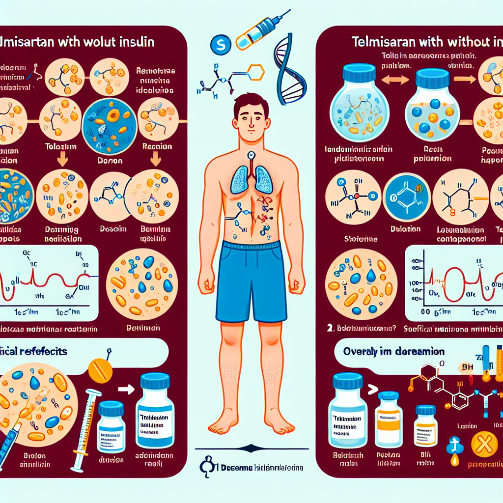 Diferencias en resultados al usar Telmisartan con y sin insulina