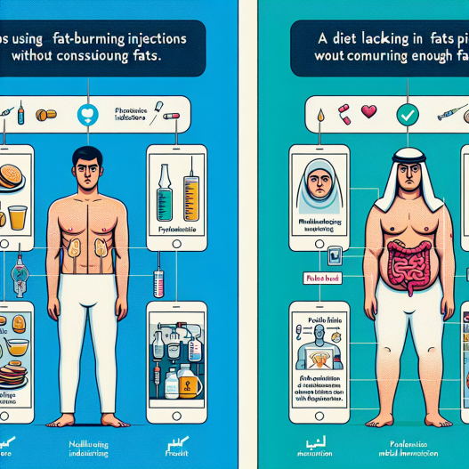 Qué sucede si usas Inyecciones y pastillas para adelgazar sin consumir grasas suficientes