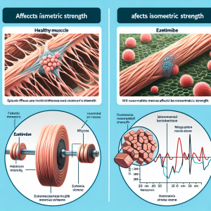 Cómo afecta Ezetimiba a la fuerza isométrica