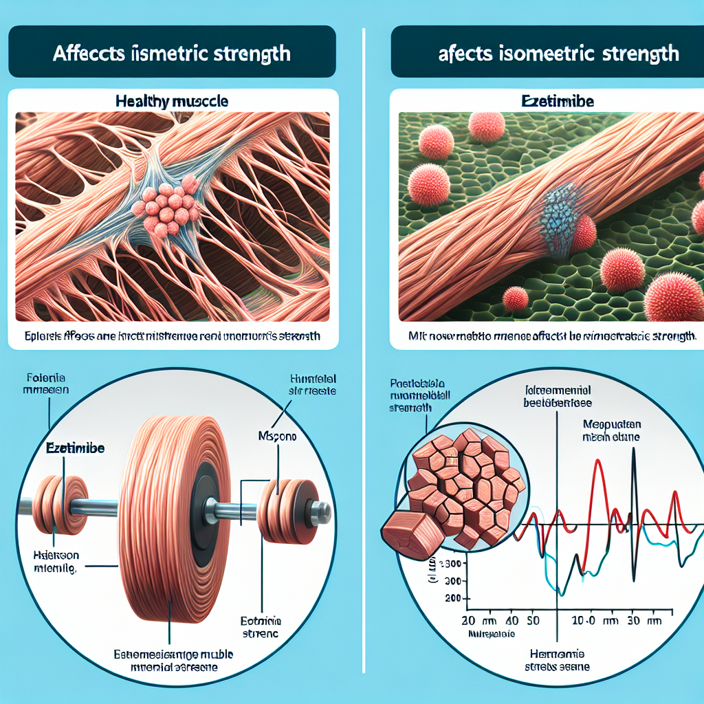 Cómo afecta Ezetimiba a la fuerza isométrica
